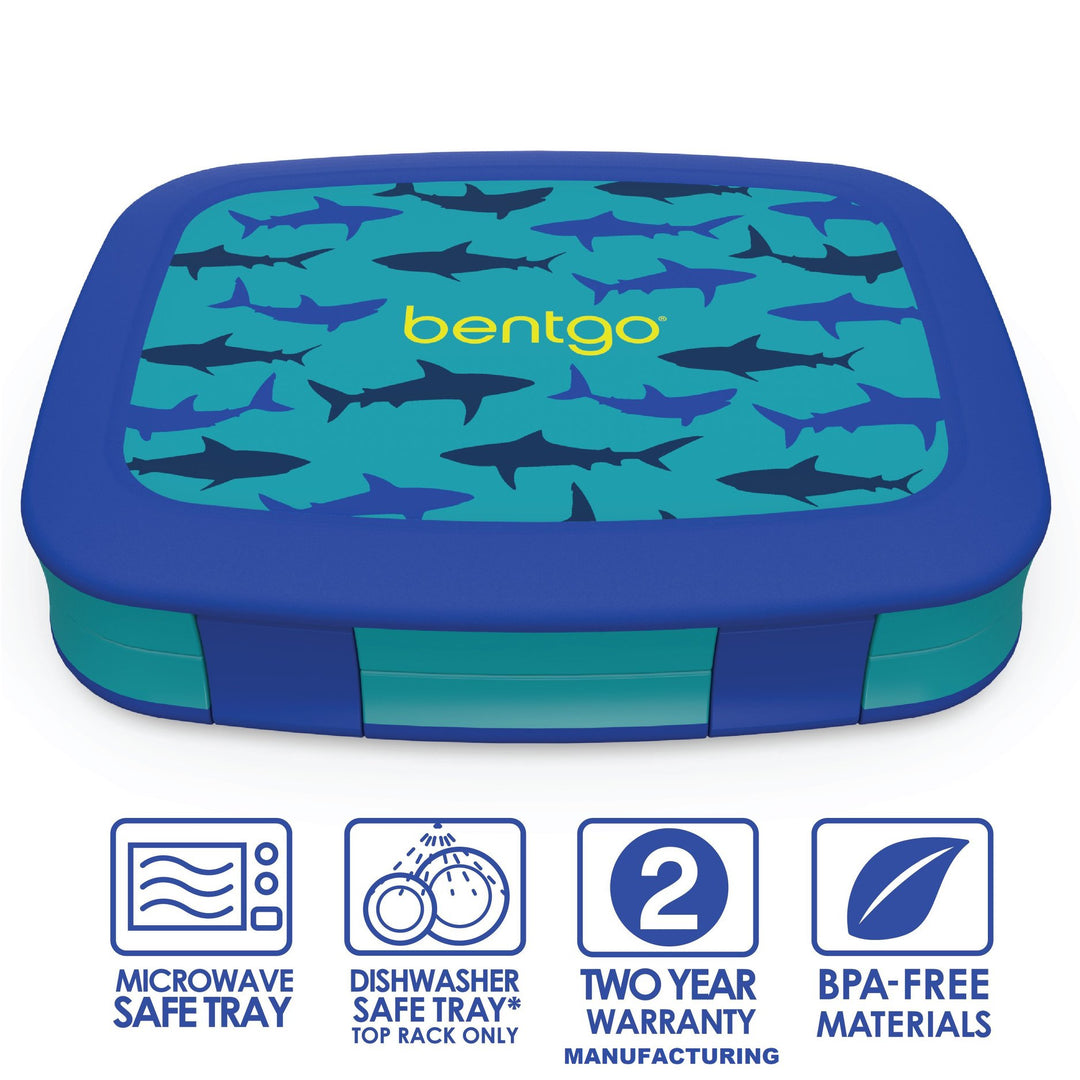 Bentgo Kids Lunch Box - Prints - Shark