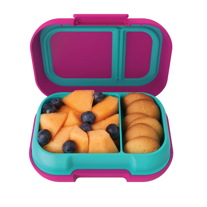 Bentgo Kids CHILL Lunch Box & Snack Box Bundle - Fuchsia/Teal