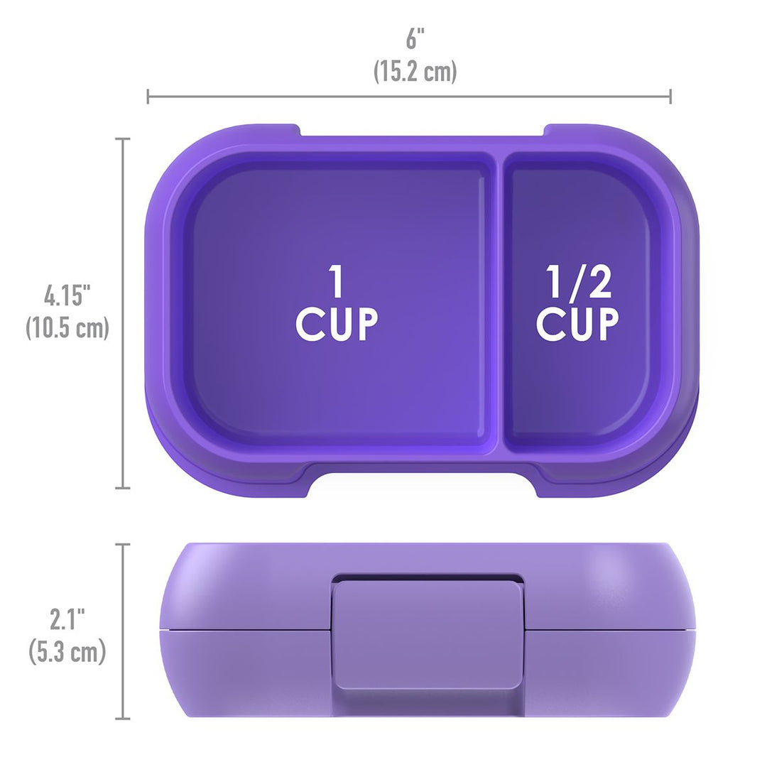 Bentgo Kids CHILL Lunch Box & Snack Box Bundle - Purple