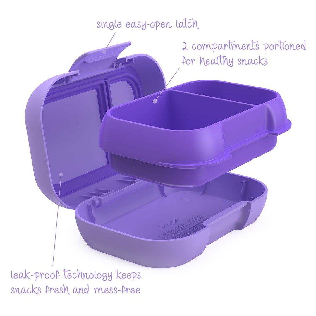 Bentgo Kids CHILL Lunch Box & Snack Box Bundle - Purple