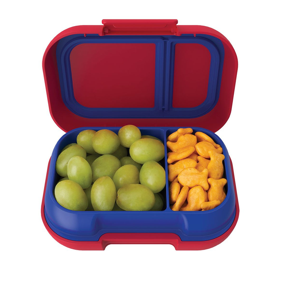 Bentgo Kids CHILL Lunch Box & Snack Box Bundle - Red/Royal