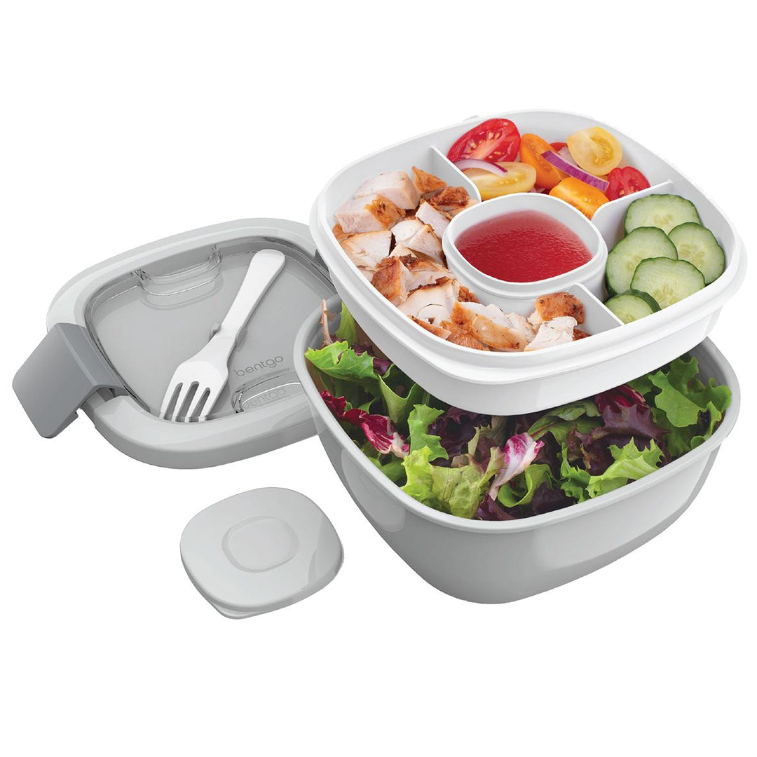 Bentgo All-In-One Salad Bowl - Grey