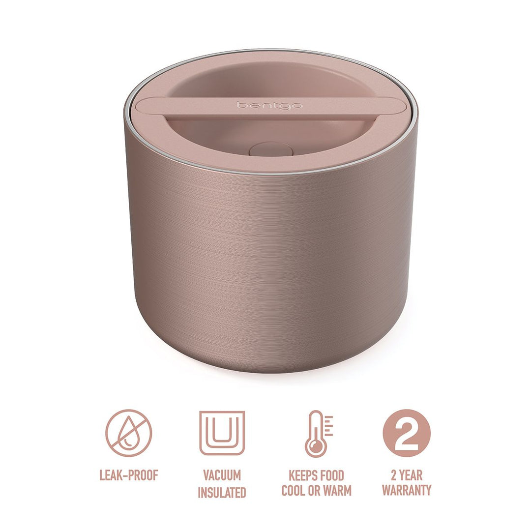 Bentgo Stainless Steel Insulated Food Container - Rose Gold