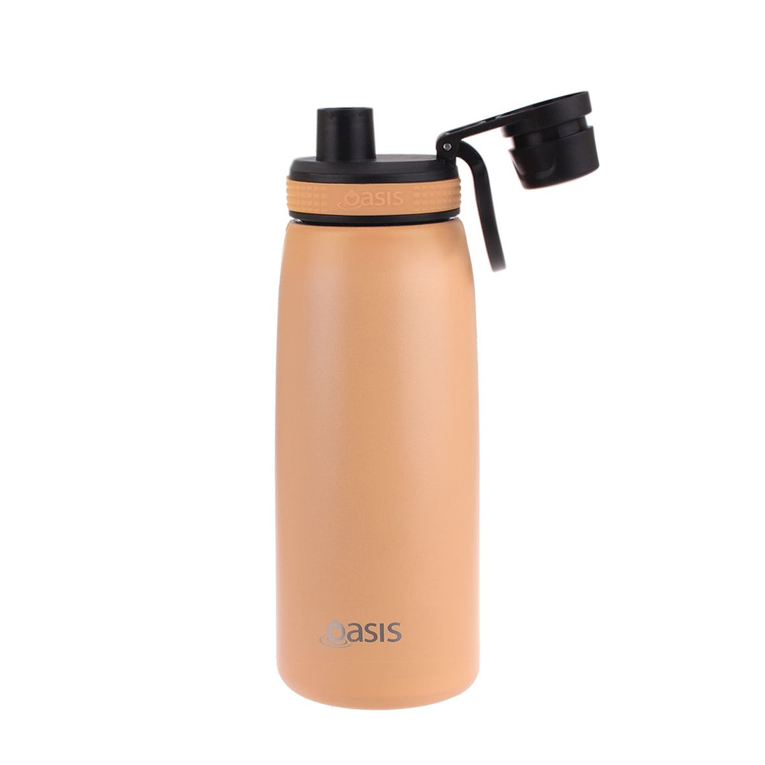 Oasis Insulated Sports Bottle 780ml - Screw Cap - Rockmelon Orange