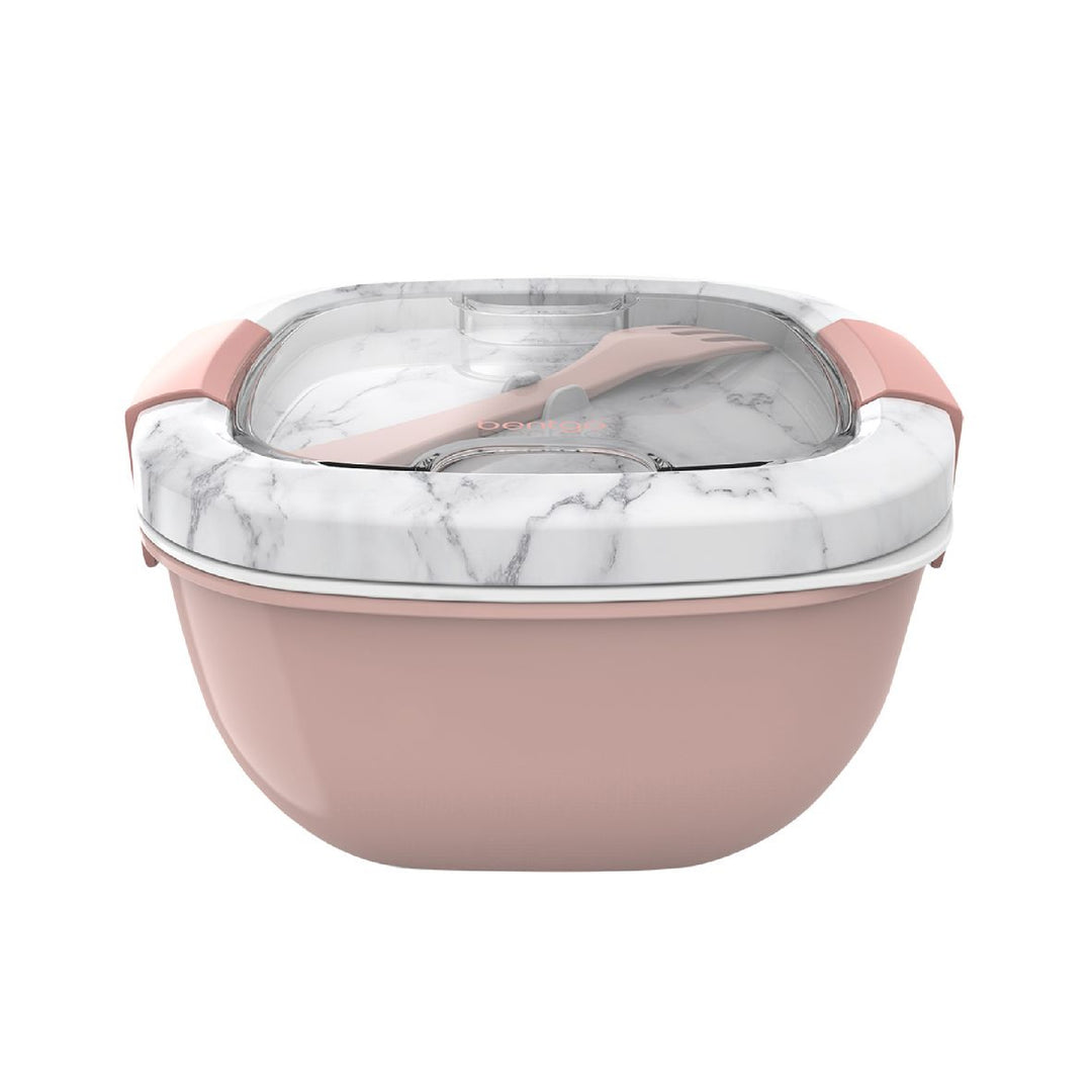 Bentgo All-In-One Salad Bowl - Blush Marble