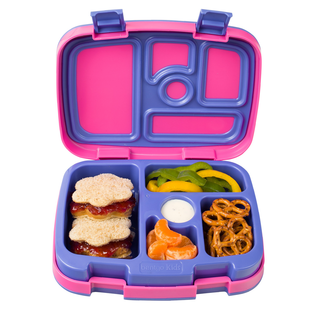 Bentgo Kids Lunch Box - Brights - Pink/Purple