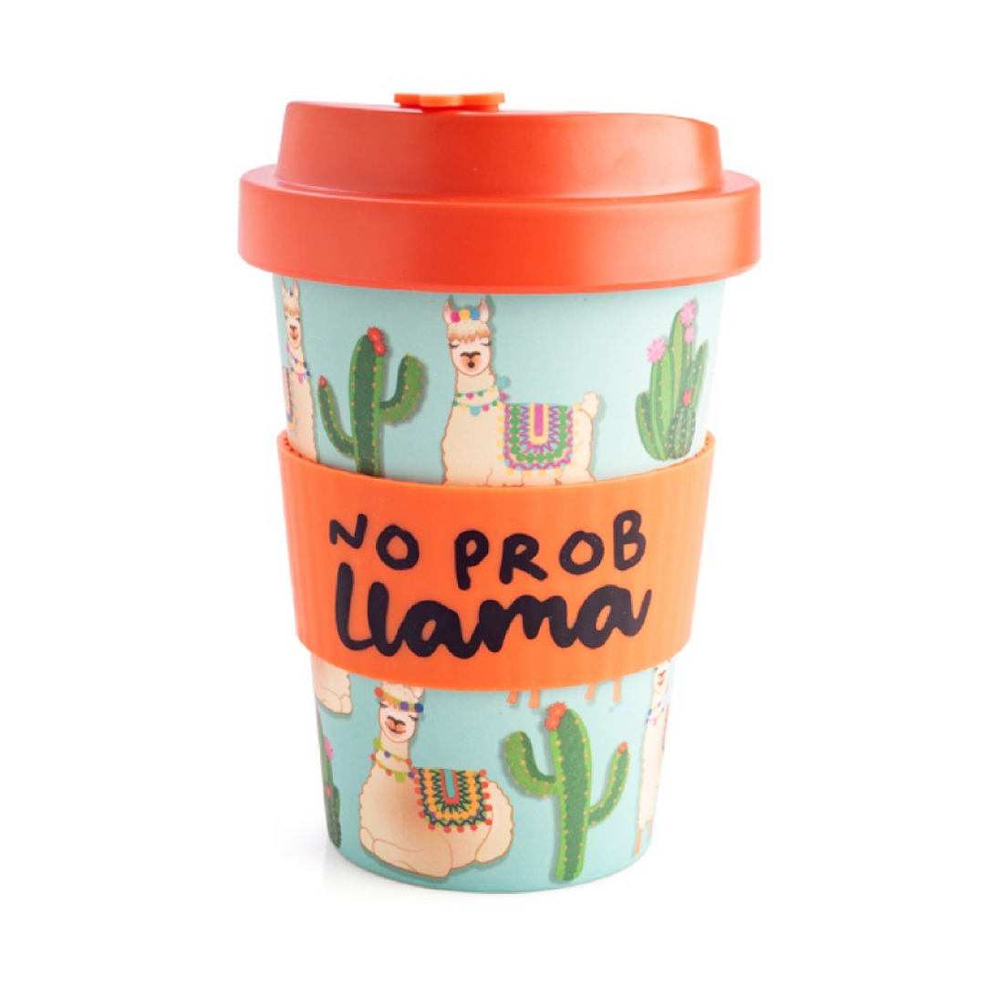 EcoGo Bamboo Travel Cup - Llama