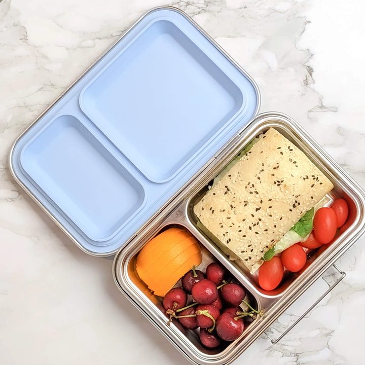 Ecococoon Stainless Steel TWIN Bento Box - Blueberry