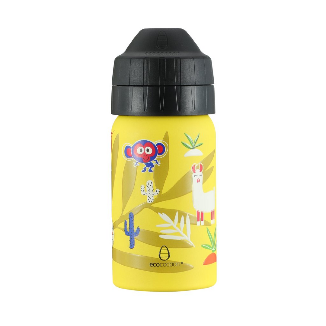 Ecococoon 350ml Drink Bottle - Jungle Party