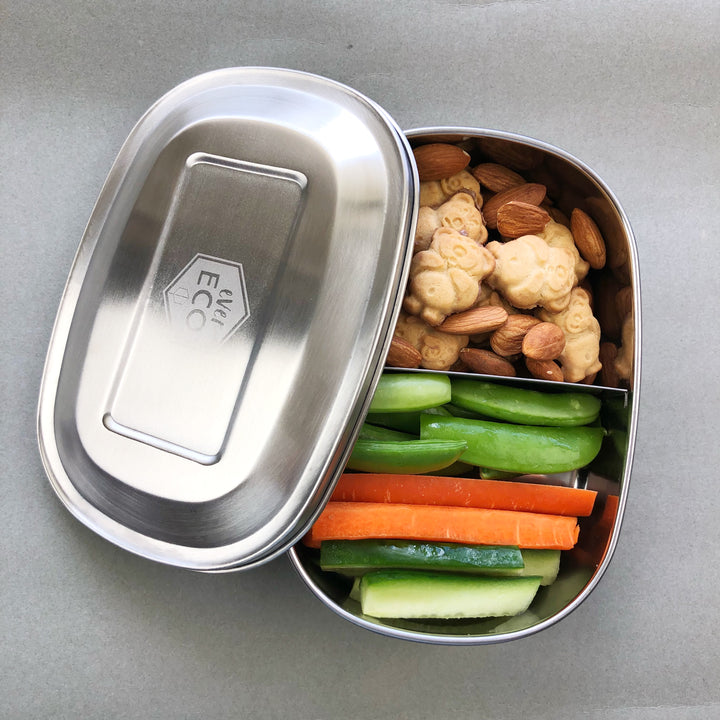 Stainless Steel Bento Snack Box - 2 Compartment