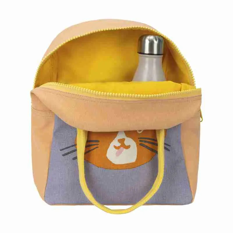 Fluf Zipper Lunch Bag - Cat