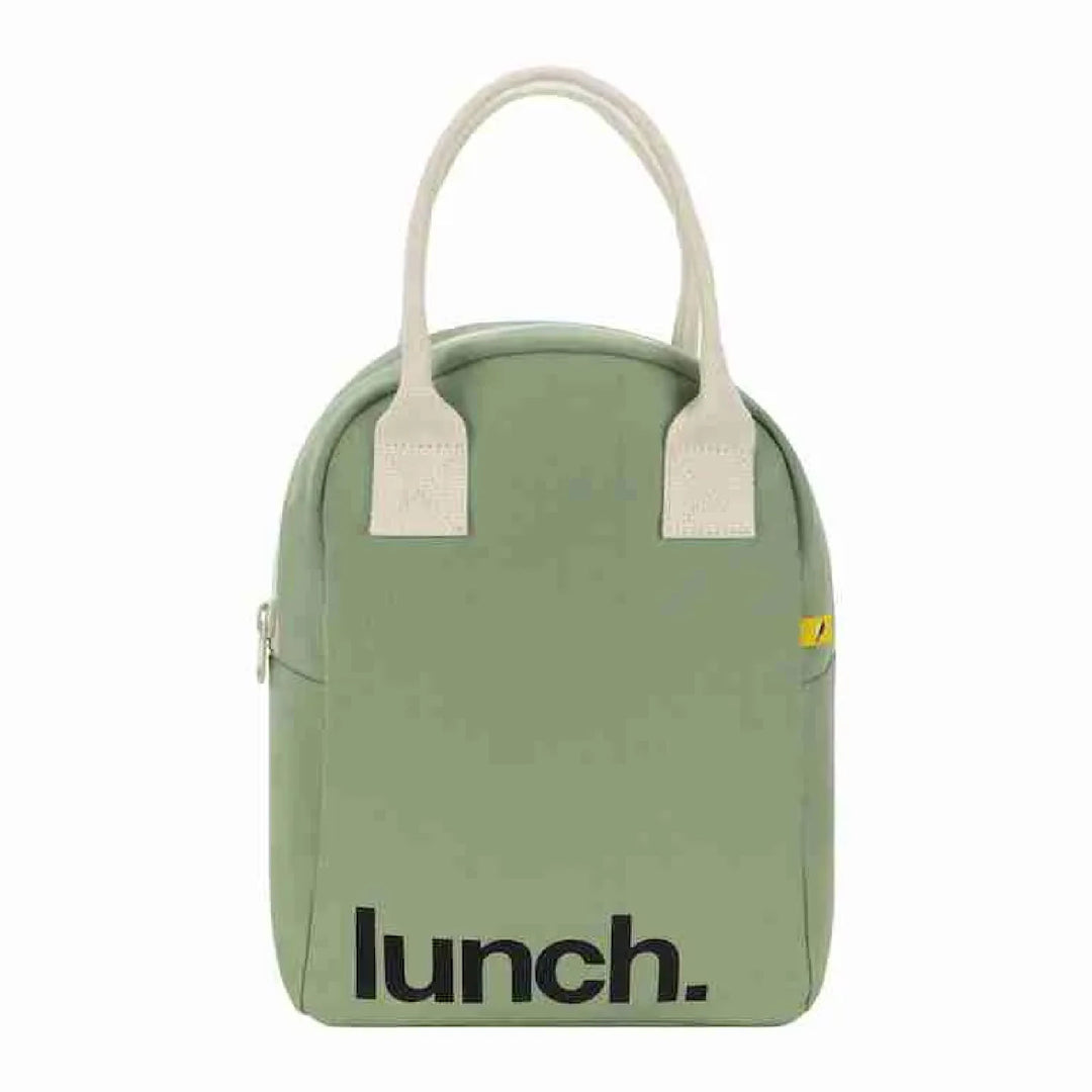 Fluf Zipper Lunch Bag - Moss Lunch
