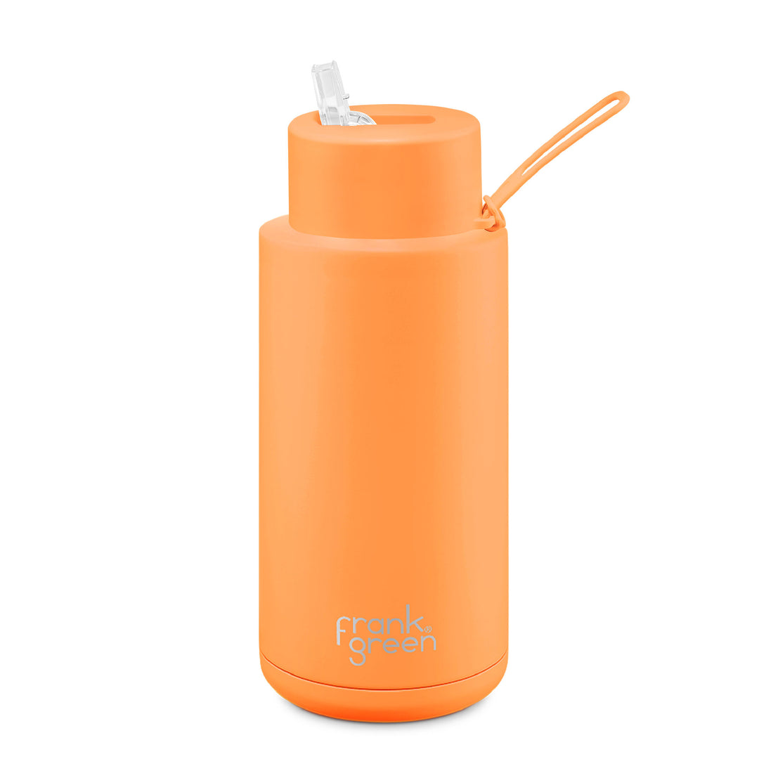 Frank Green Insulated Drink Bottle 1L - Neon Orange