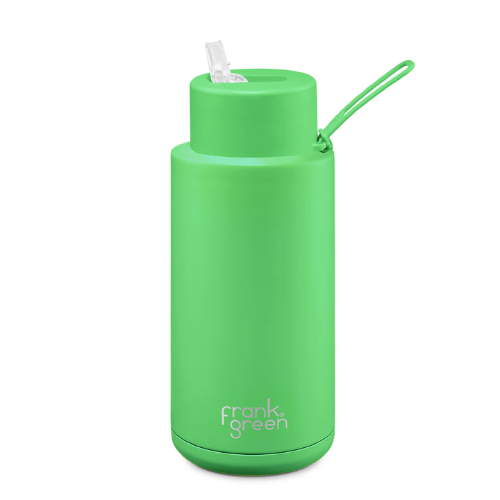 Frank Green Insulated Drink Bottle 1L - Neon Green