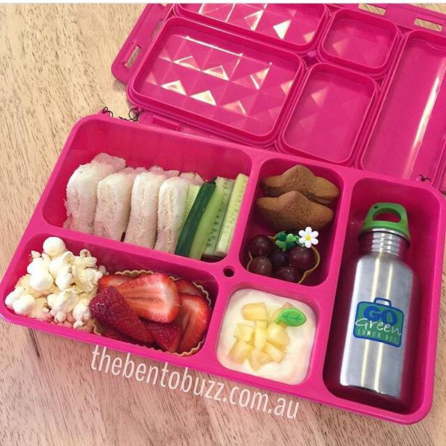 Go Green Large Lunch Box & Drink Bottle - Pink