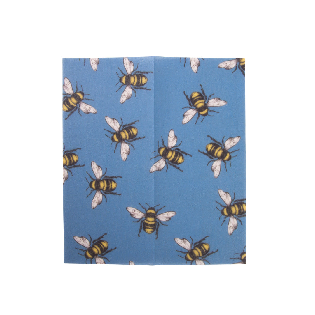 Reusable Beeswax Food Wraps - Bees Design - 3pk