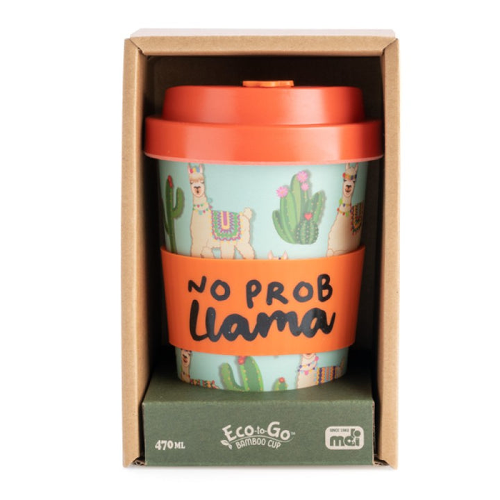 EcoGo Bamboo Travel Cup - Llama