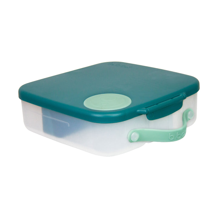 b.box Large Lunch Box & Large Bottle Bundle - Emerald Forest - Bonus Cutlery!