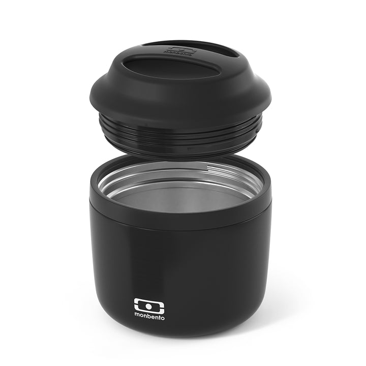 Monbento Element 2 Insulated Food Jar - Onyx Black