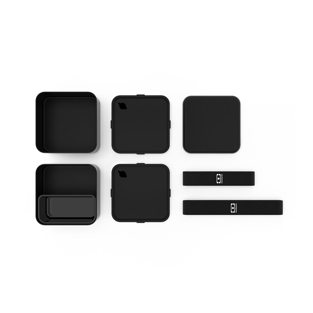 Monbento Microwavable Square Lunchbox - Black