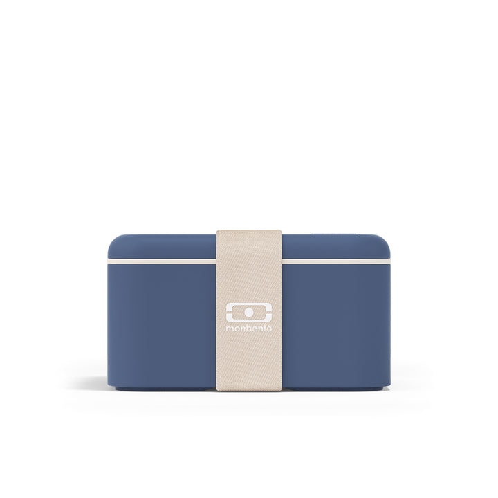 Monbento Microwavable Square Lunchbox - Natural Blue