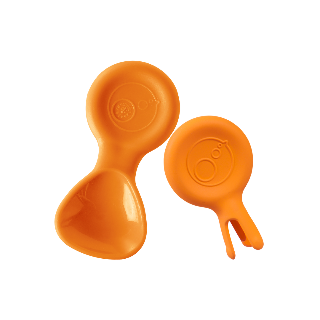 b.box Mini Spoon & Flork Duo - Citrus Orange