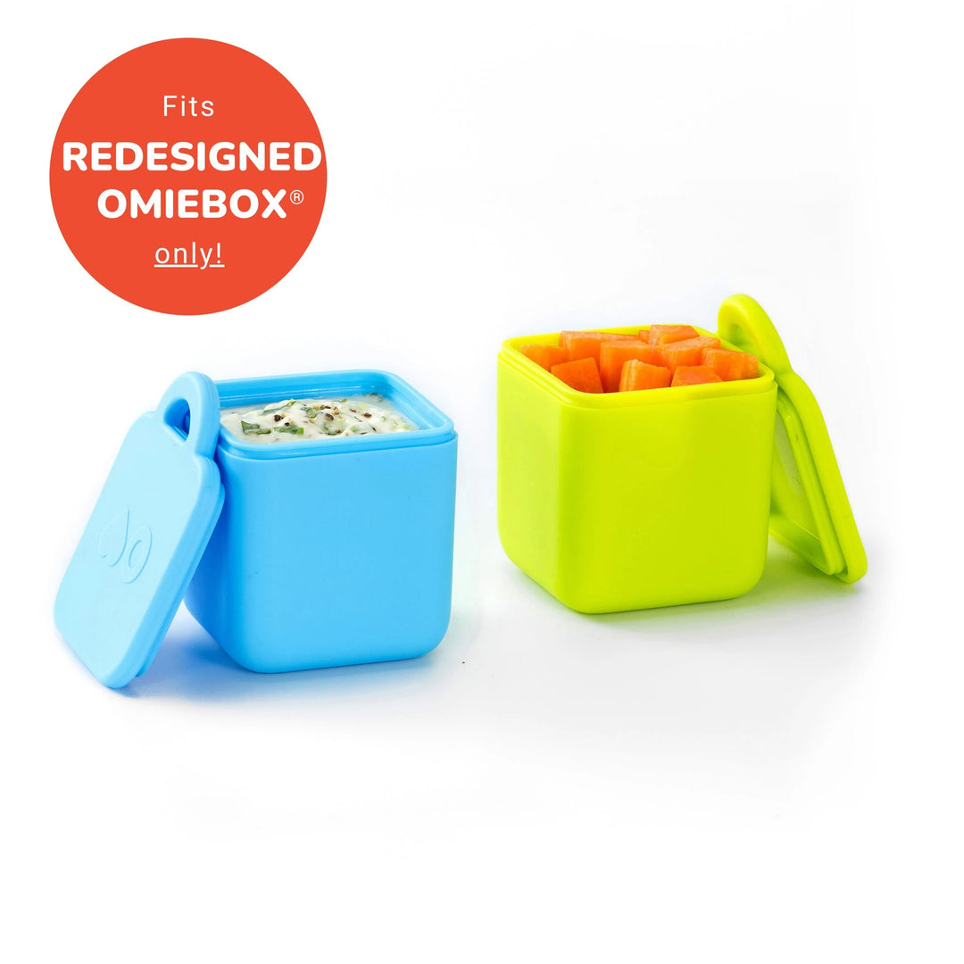 OmieDIP Silicone Dip Containers - Blue & Lime