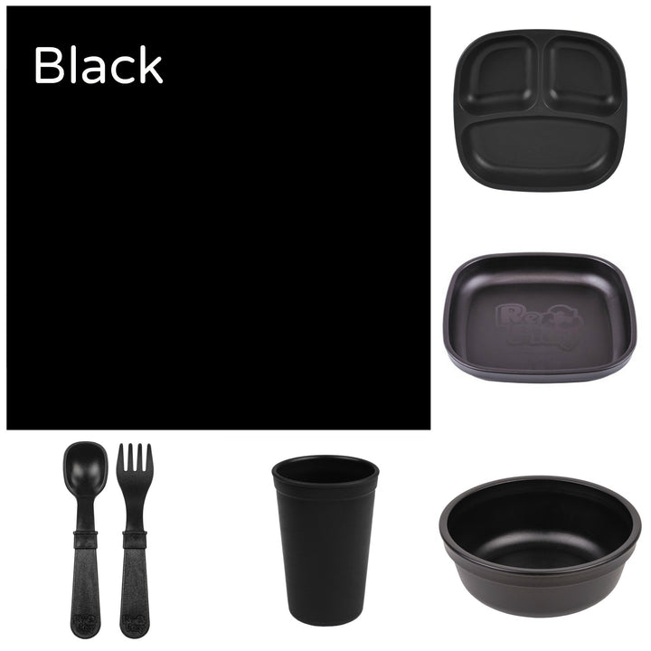 Re-Play Recycled Dinner Set - Black