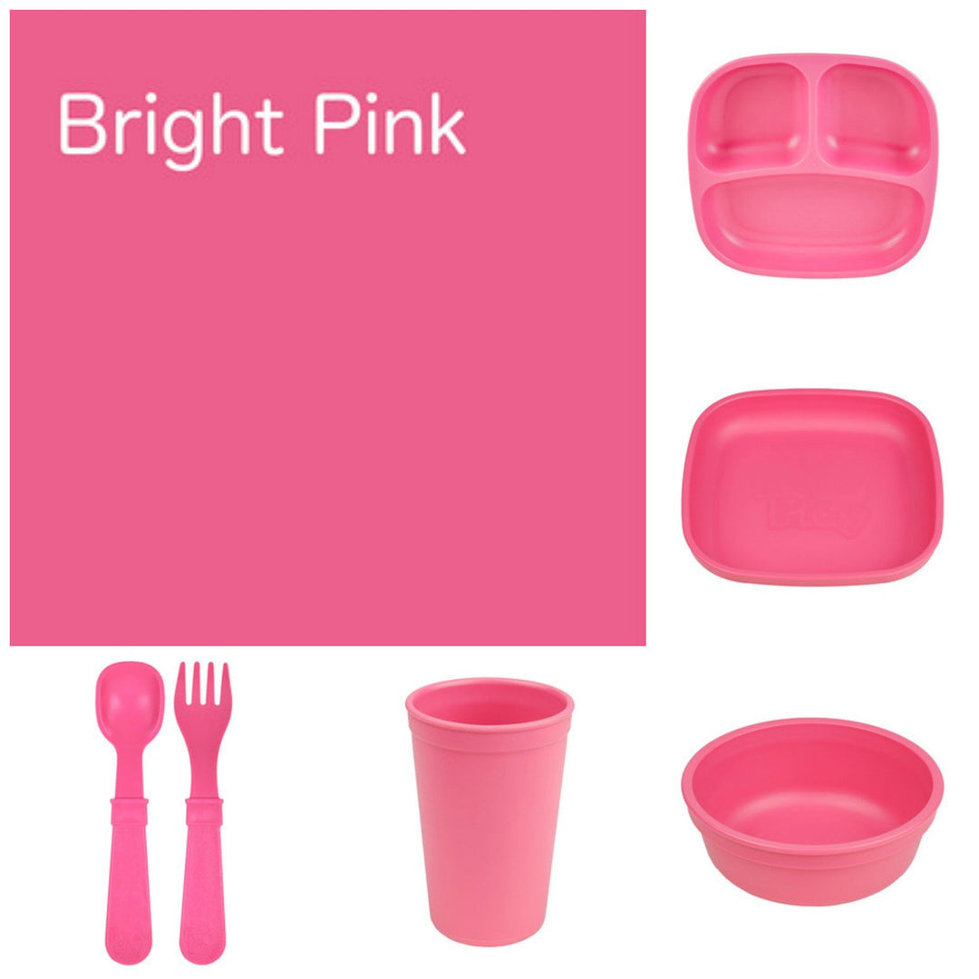 Re-Play Recycled Dinner Set - Bright Pink