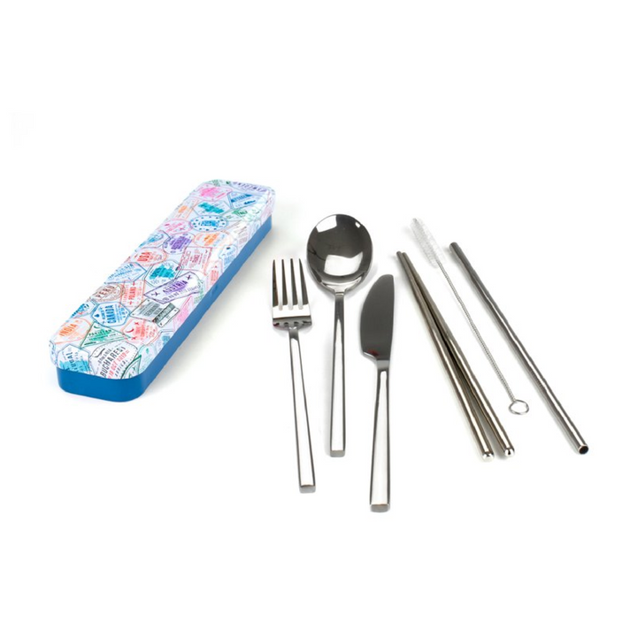 Retrokitchen Carry Your Cutlery - Passport Stamps