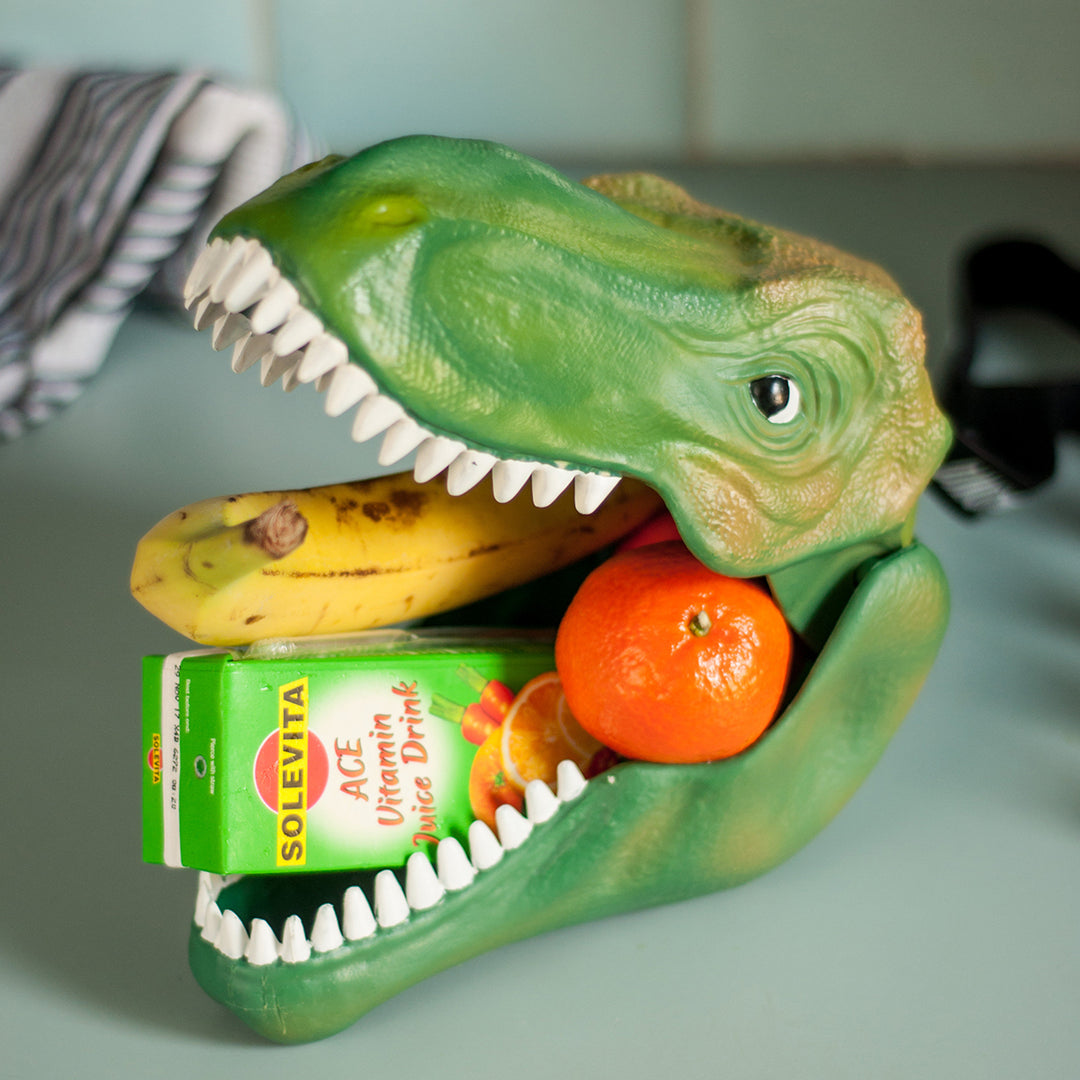 T-Rex Dinosaur Head Lunch Box with Carry Handle