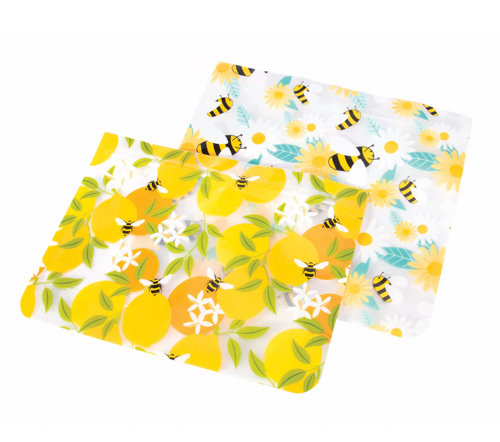 Reusable Ziplock Bags 8 Pack - Bees