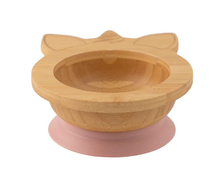 Citron Bamboo Suction Bowl & Spoon Set - Unicorn - CLEARANCE