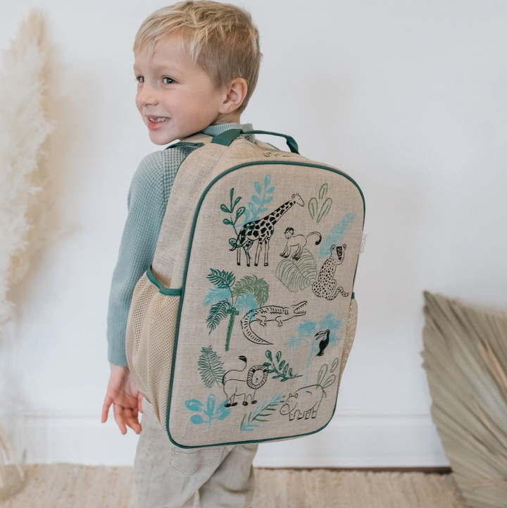 SoYoung School Backpack - Safari Friends