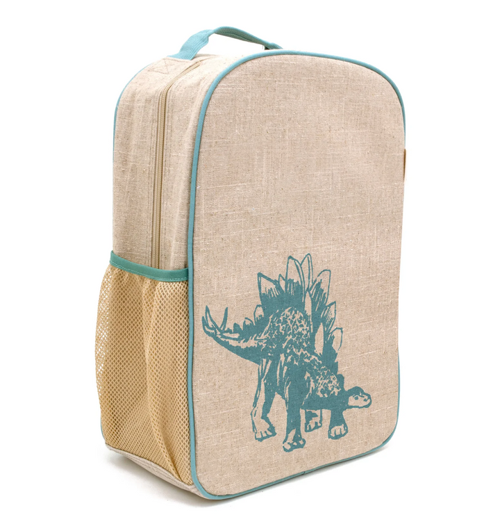 SoYoung Backpack, Lunch Bag & Ice Brick Bundle  - Green Stegosaurus