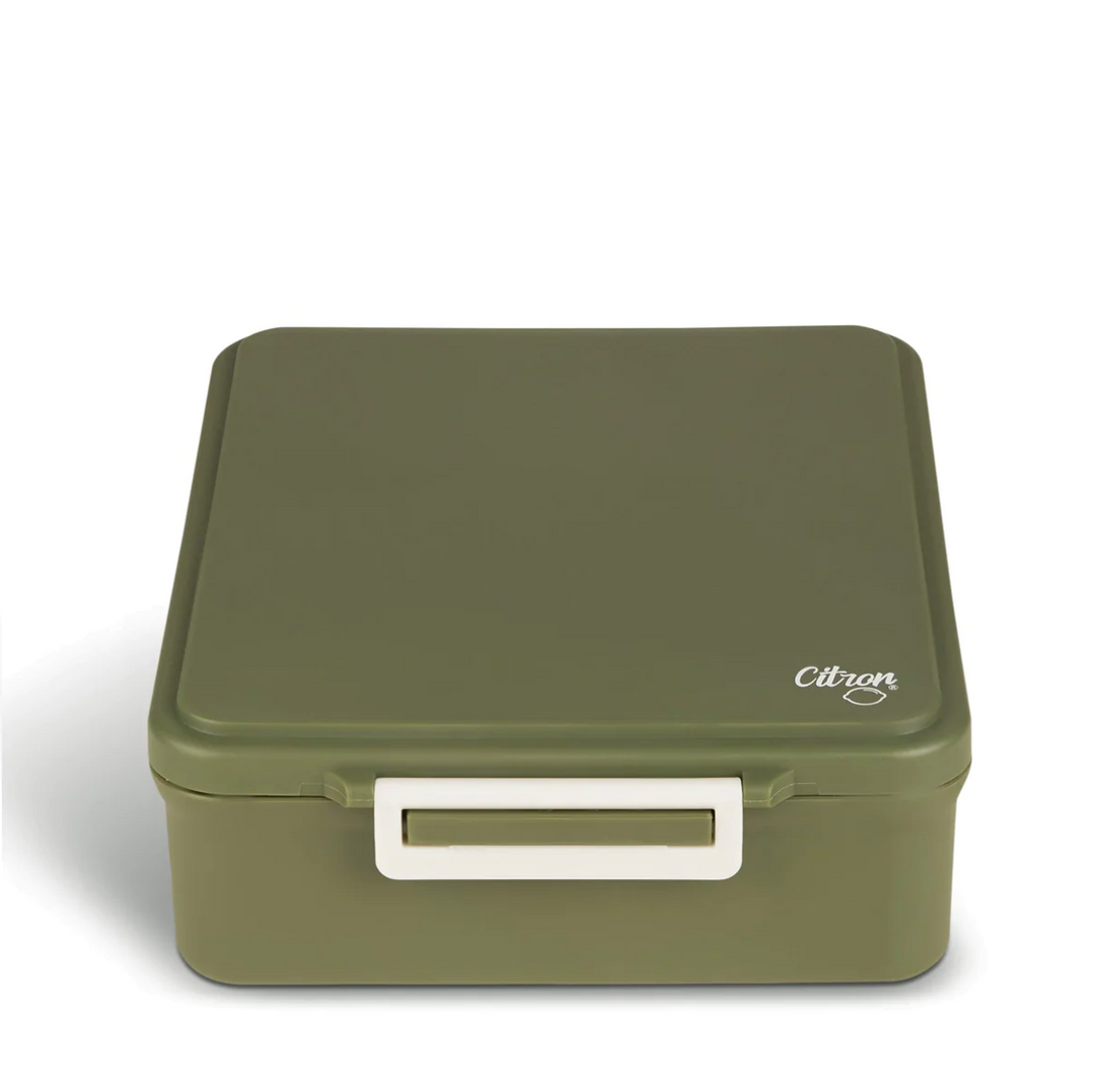 Citron Grand Lunch Box with Insulated Food Jar & Pot - Dark Green