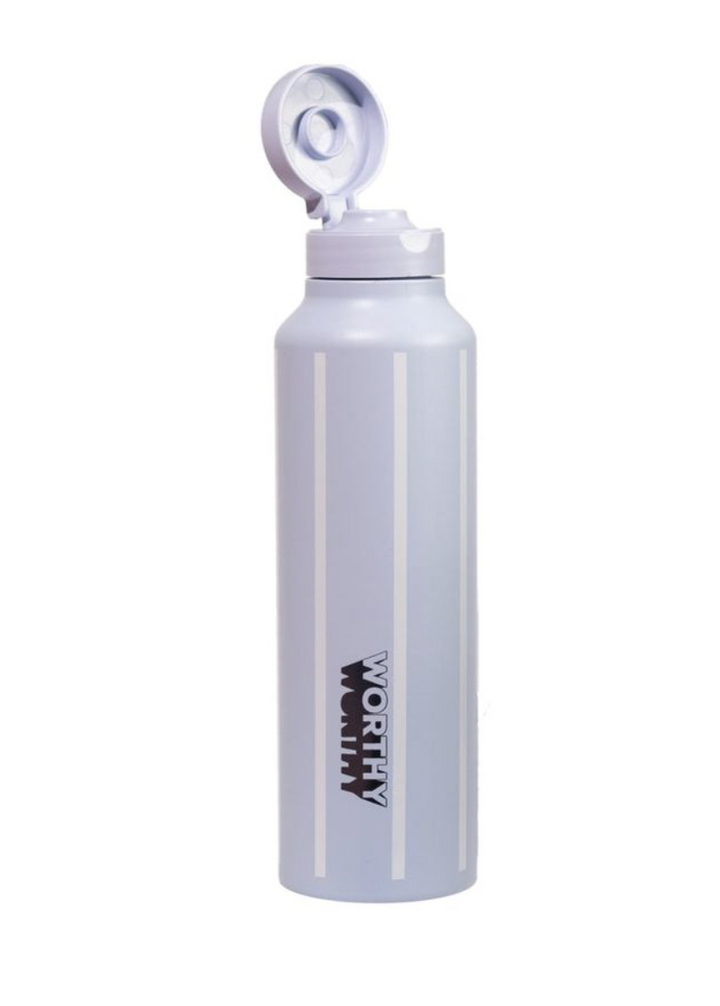 Worthy Sugarcane Drink Bottle - Blue Stripe