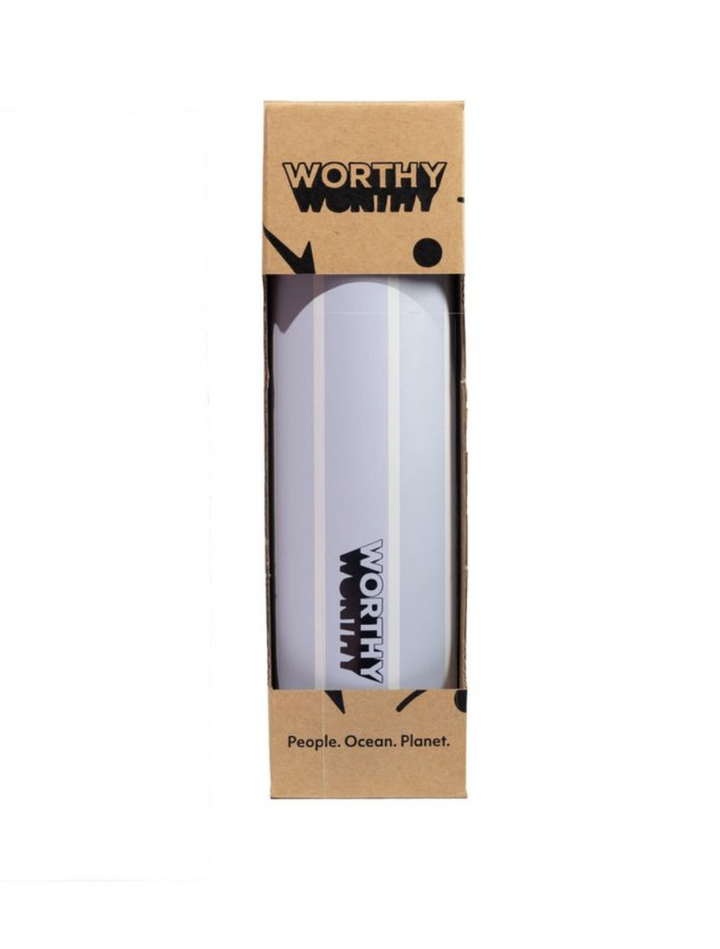 Worthy Sugarcane Drink Bottle - Blue Stripe