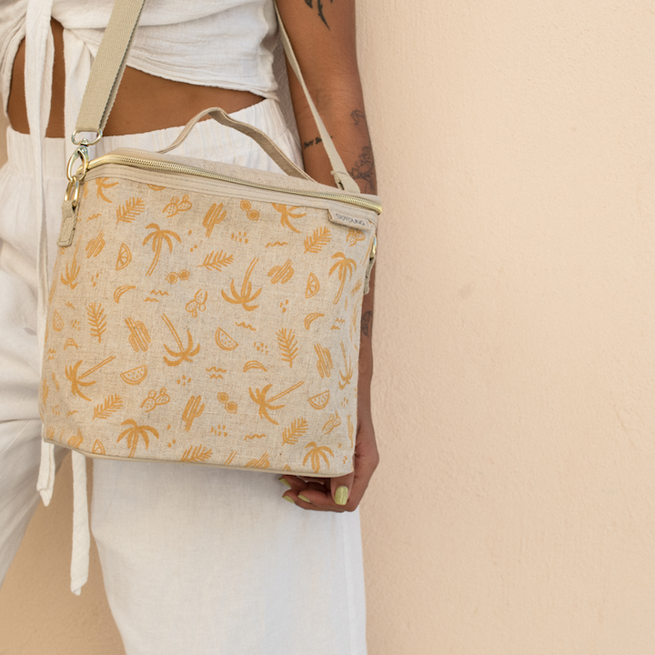 SoYoung Linen Poche Insulated Bag - Sunkissed