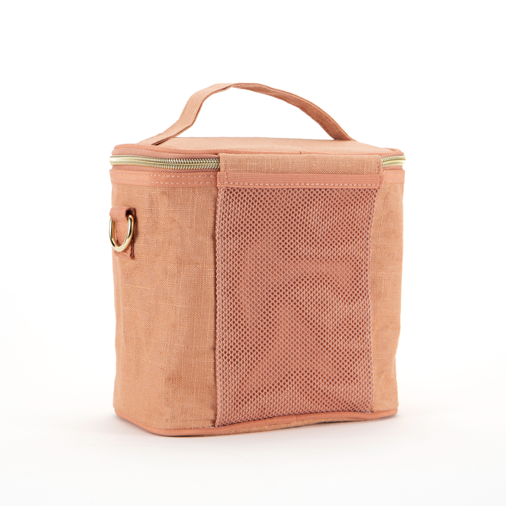 SoYoung Petite Linen Poche Insulated Bag - Muted Clay