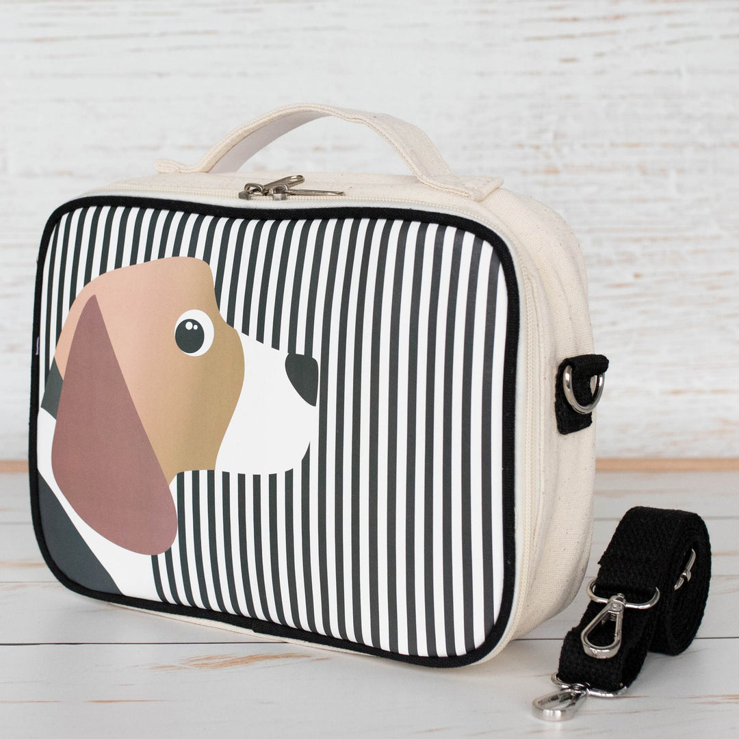 Organic Cotton Insulated Lunch Bag - Beagle