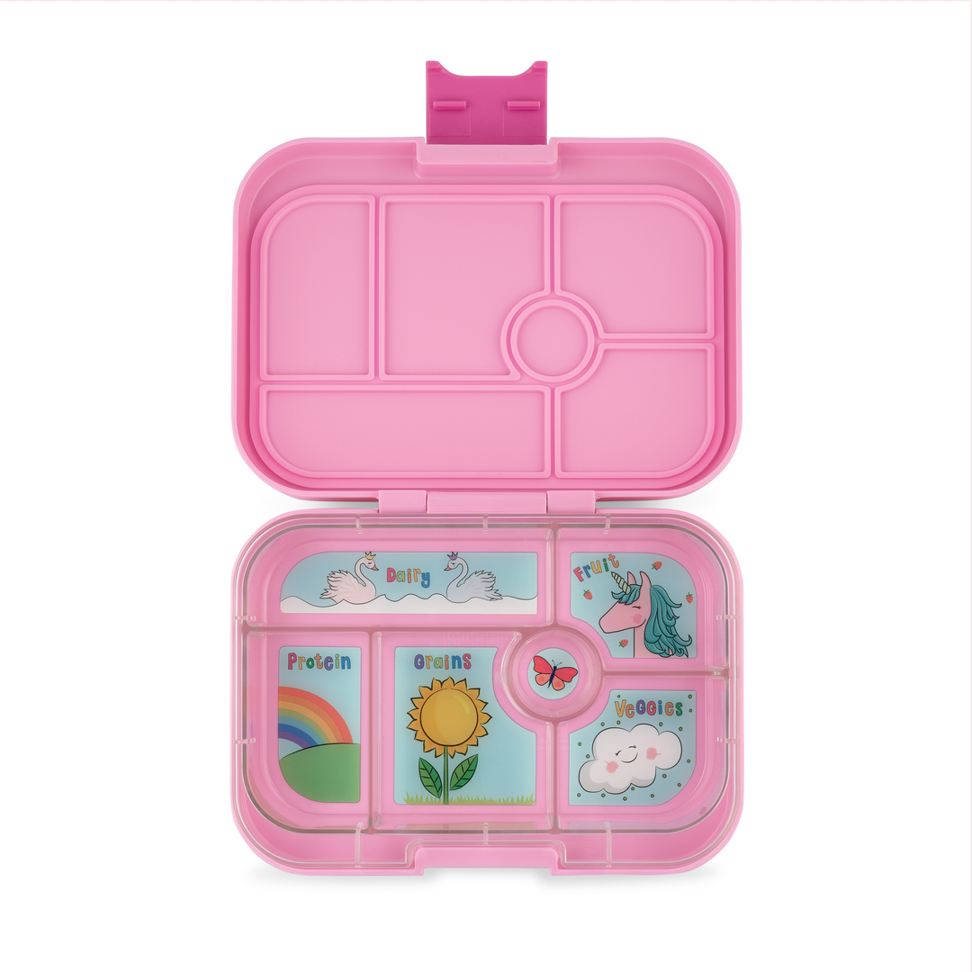 Yumbox Original 6 Lunch Box - Power Pink - Unicorn