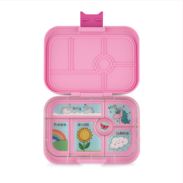 Yumbox Original 6 Lunch Box - Power Pink - Unicorn