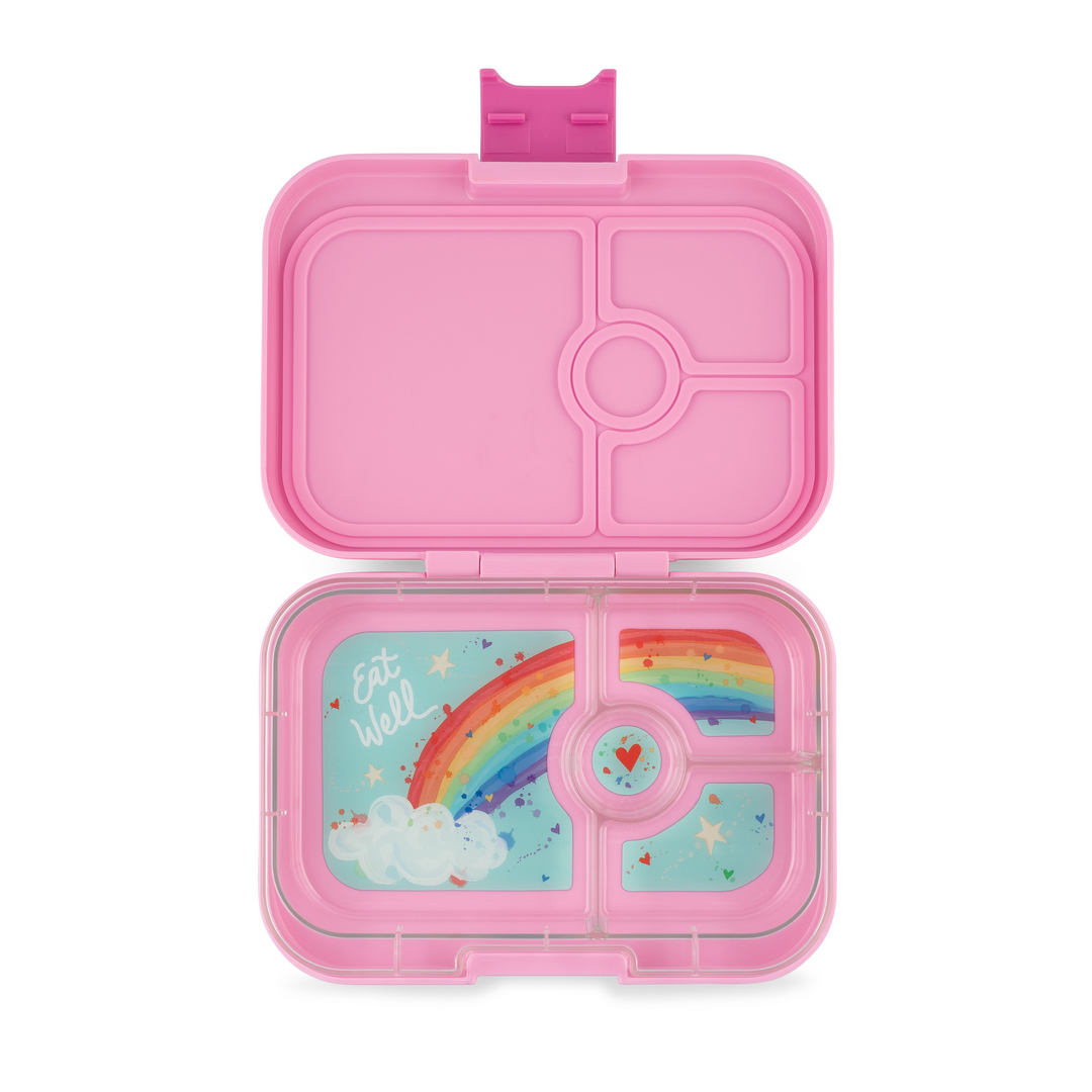 Yumbox Panino 4 Lunch Box - Power Pink - Rainbow