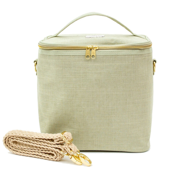 SoYoung Linen Poche Insulated Bag - Sage Green