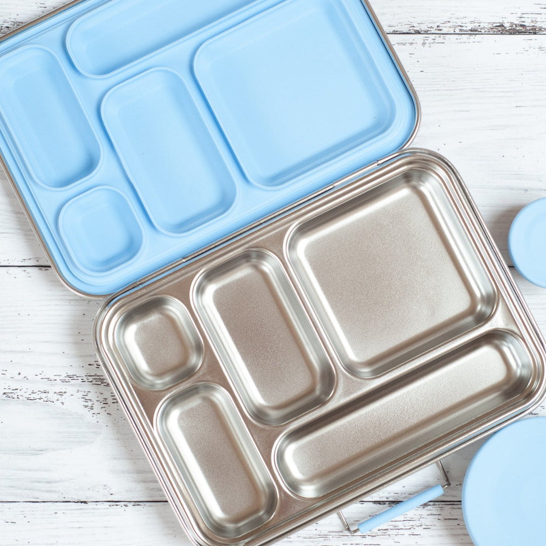 Nudie Rudie Lunch Box Stainless Steel Bento Box & Pots - Blue
