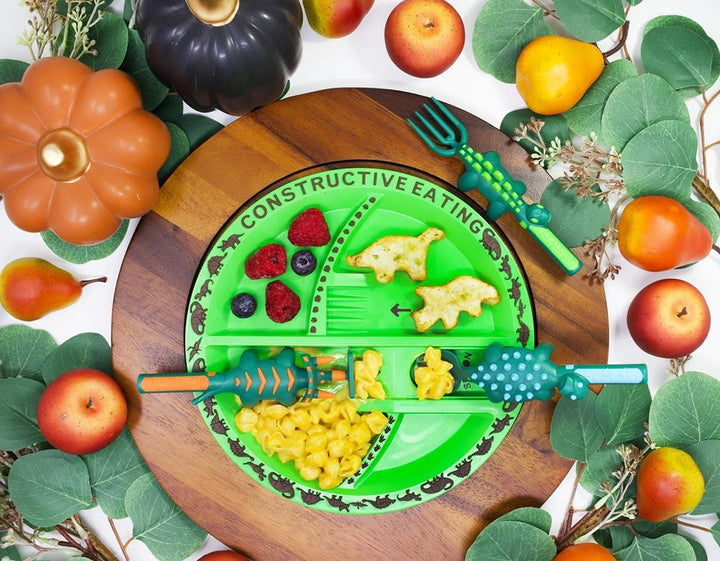 Constructive Eating Plate & Cutlery Set - Dinosaur