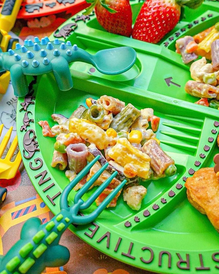 Constructive Eating Plate & Cutlery Set - Dinosaur