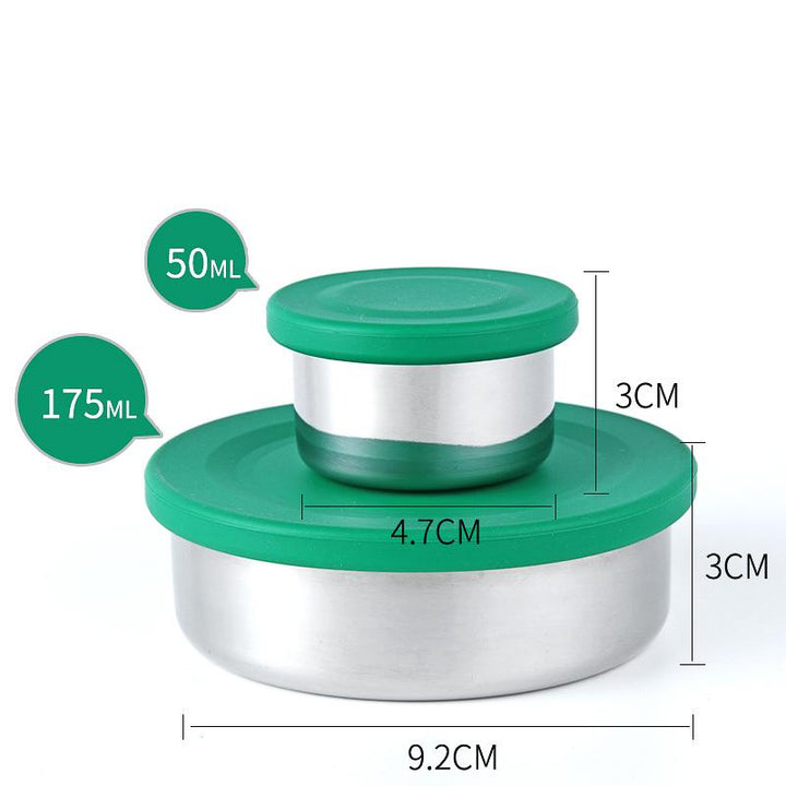 Ecococoon Stainless Steel Snack Pots - Mint