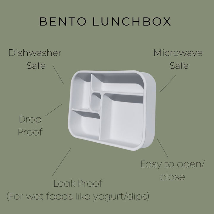 Silicone Bento Lunch Box - Sage